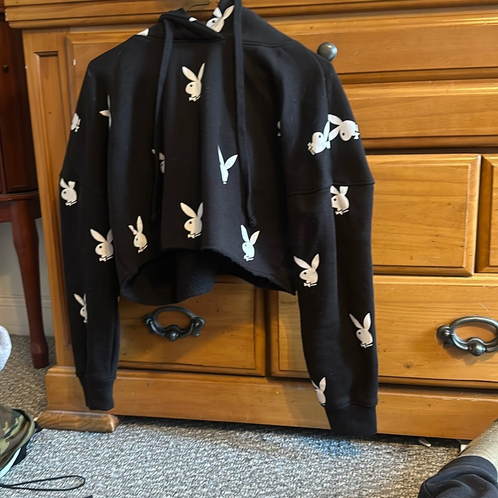 Playboy cropped hoodie